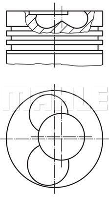 PISTON MOTOR ORIGINAL MAHLE