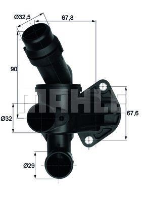 BASE SENSOR TEMPERATURA ORIGINAL MAHLE