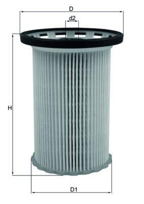 FILTRO PETROLEO ORIGINAL MAHLE