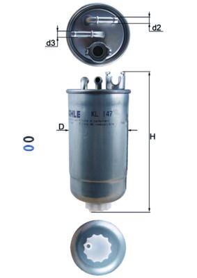 FILTRO PETROLEO ORIGINAL MAHLE