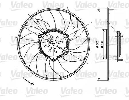 MOTOR ELECTROVENTILADOR CON ASPA ORIGINA