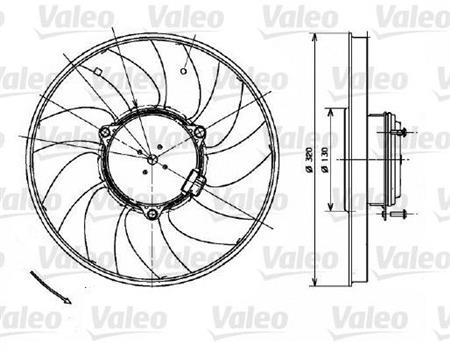 MOTOR ELECTROVENTILADOR CON ASPA ORIGINA