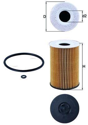 FILTRO ACEITE ORIGINAL MAHLE
