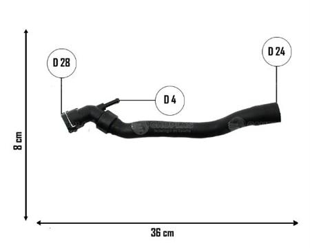 MANGUERA RADIADOR CERTIFIC. CAUPLAS