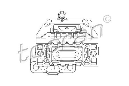 SOPORTE GOMA MOTOR ALTERNAT. TOPRAN