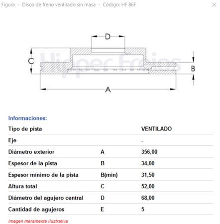 DISCO FRENO DELANTERO ALTERNAT. FEBI