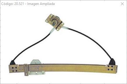 CREMALLERA ALZA VIDRIO DELANTERA IZQUIER