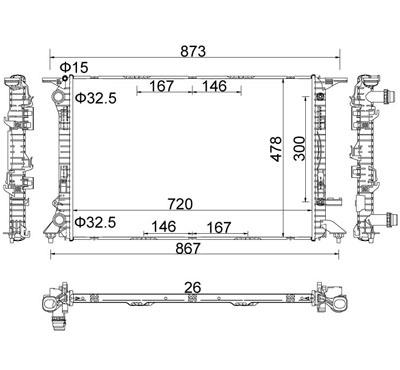 RADIADOR MOTOR ALTERNAT.