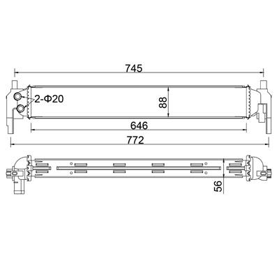 RADIADOR INTERCOOLER ALTERNAT.