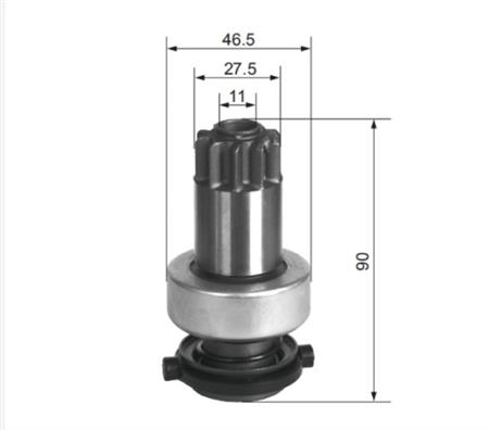 BENDIX MOTOR PARTIDA ALTERNAT.