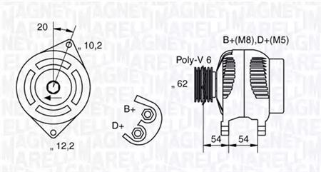 ALTERNADOR ORIGINAL MARELLI COFAP