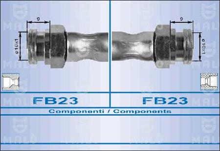 FLEXIBLE FRENO INTERMEDIO ALTERNAT. AKRO