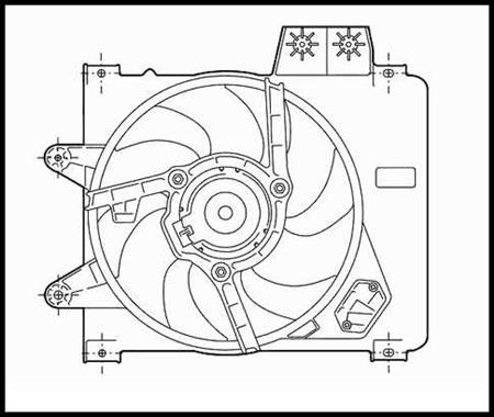 MOTOR ELECTROVENTILADOR COMPLETO ALTERNA