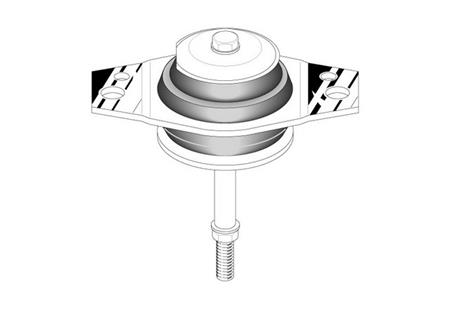 SOPORTE GOMA MOTOR ALTERNAT. AKRON